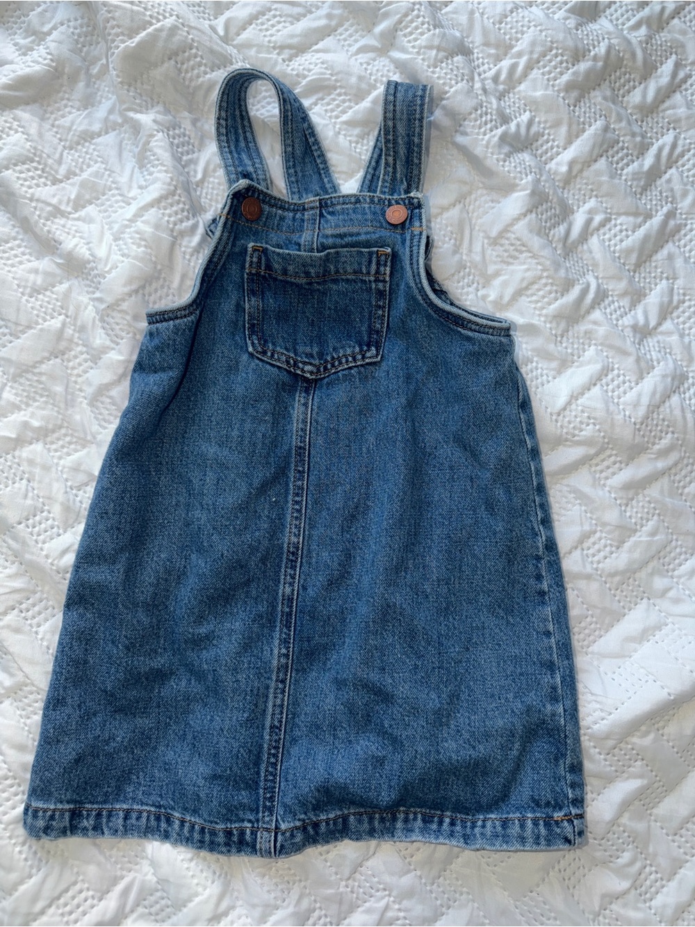 Old Navy Blue Denim Overall Dress for Kids